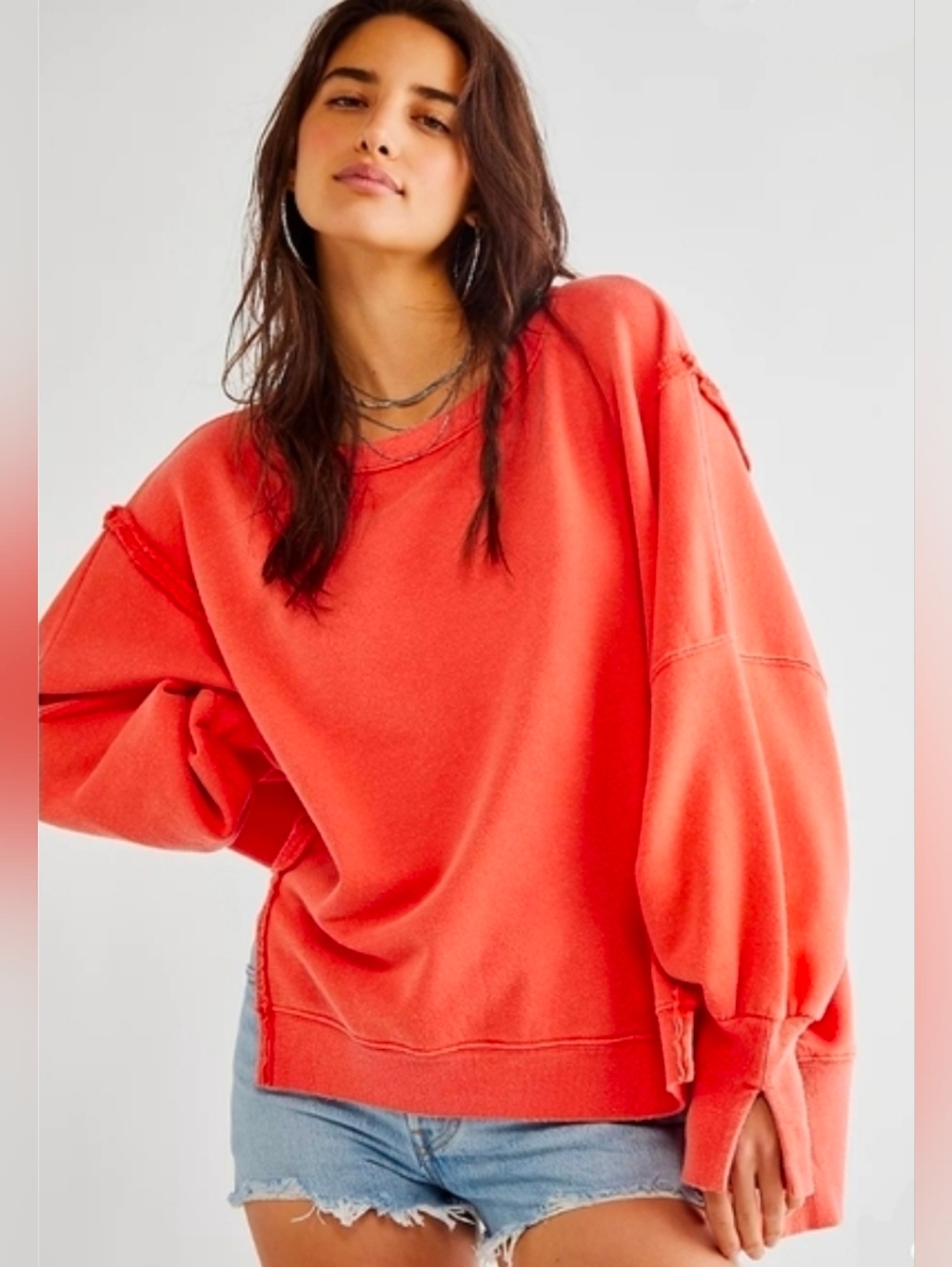 Free People Overised Camden Sz Small In  Sunbrust *Retired* NWT